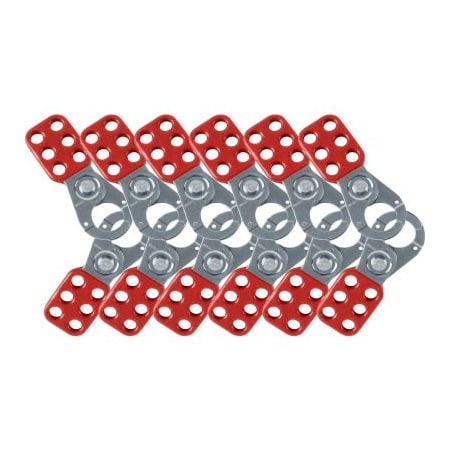 Brady Brady Steel Lockout Hasp, 1in Jaw Clearance, 12/Pk, Steel, 1-3/4inW x 4-1/2inH 65375